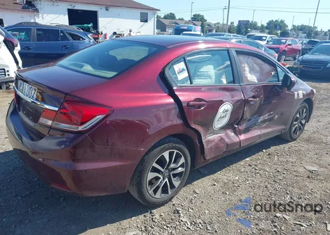 2014 Honda Civic Ex z USA, uszkodzony, nr VIN 19XFB2F8XEE218135
